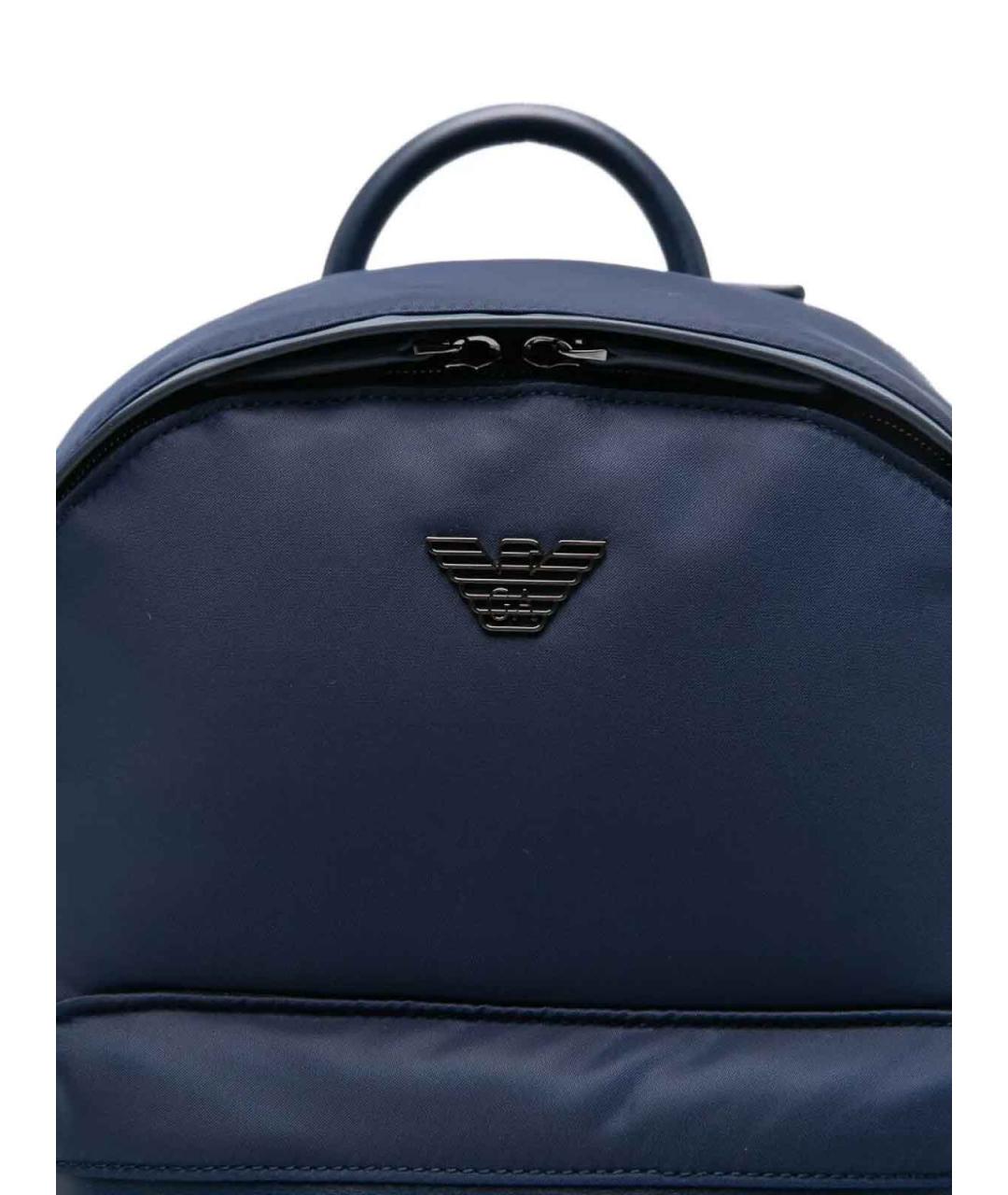 EMPORIO ARMANI Синий синтетический рюкзак, фото 3