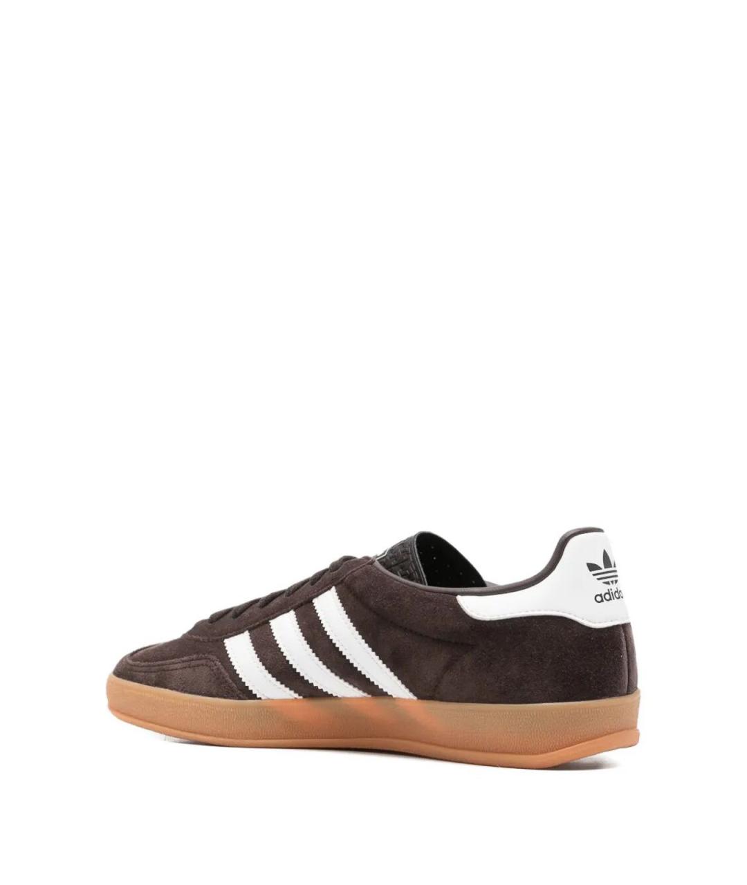 ADIDAS Черные кожаные низкие кроссовки / кеды, фото 2