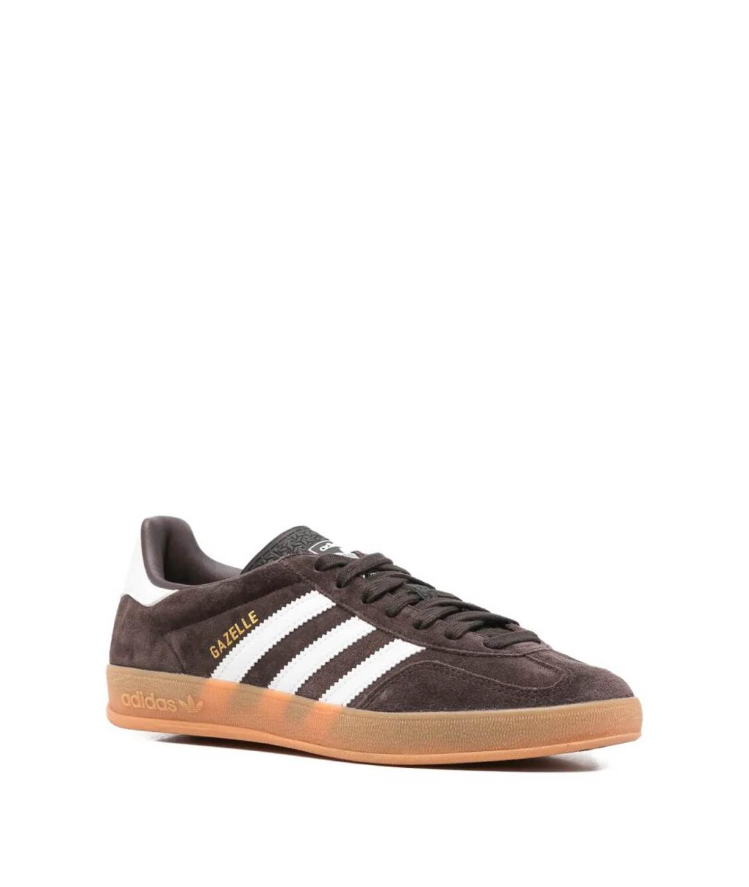 ADIDAS Черные кожаные низкие кроссовки / кеды, фото 4