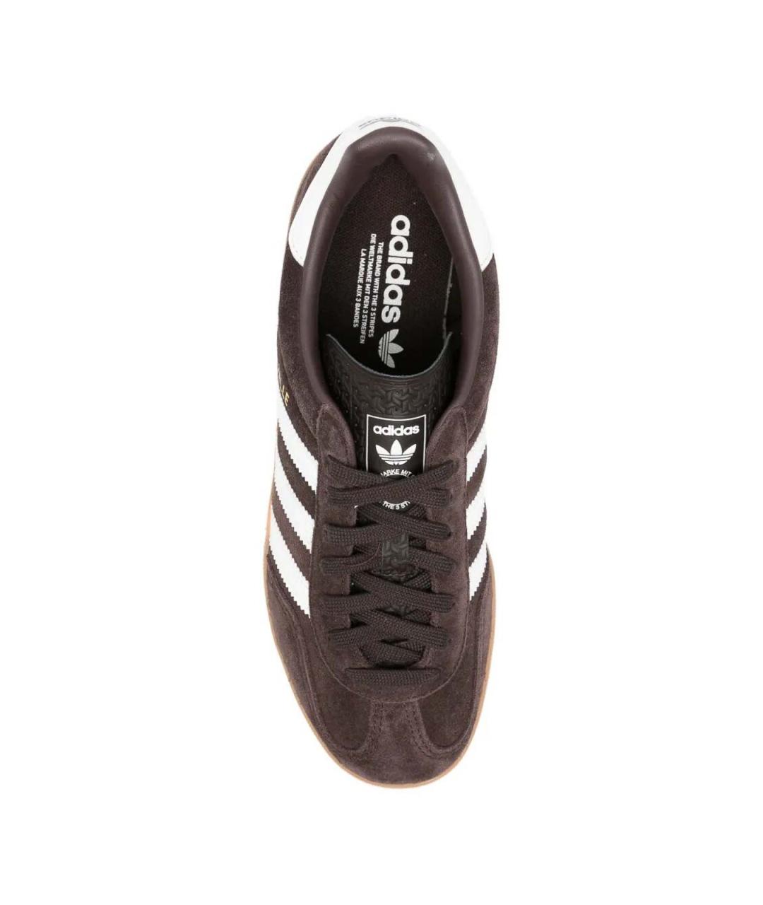 ADIDAS Черные кожаные низкие кроссовки / кеды, фото 3