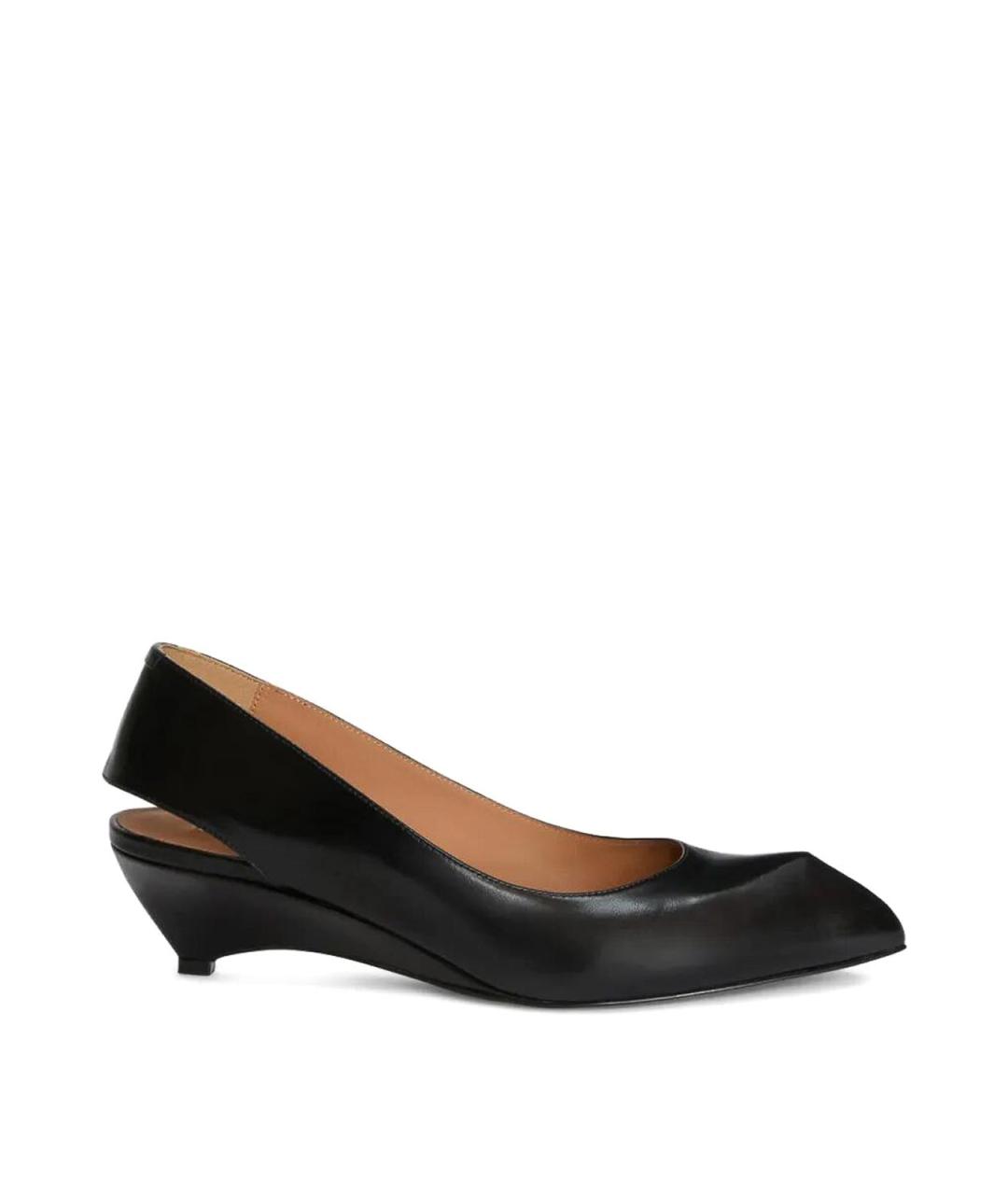 JIL SANDER Черные кожаные туфли, фото 1