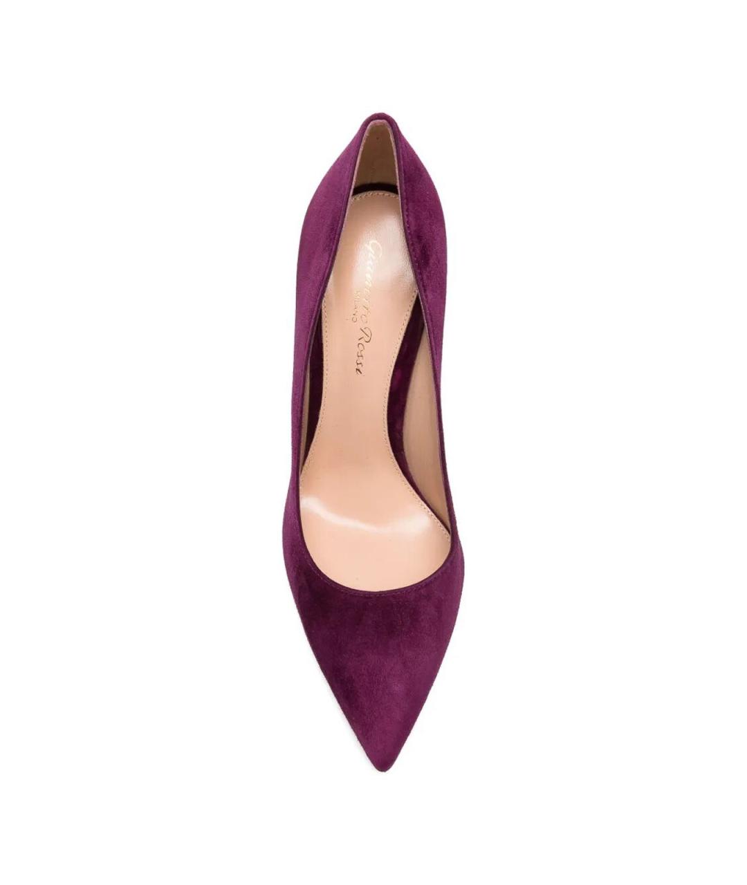 GIANVITO ROSSI Фиолетовые замшевые туфли, фото 2