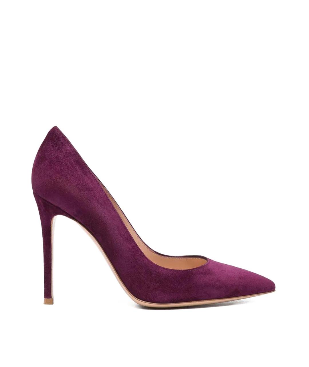 GIANVITO ROSSI Фиолетовые замшевые туфли, фото 1
