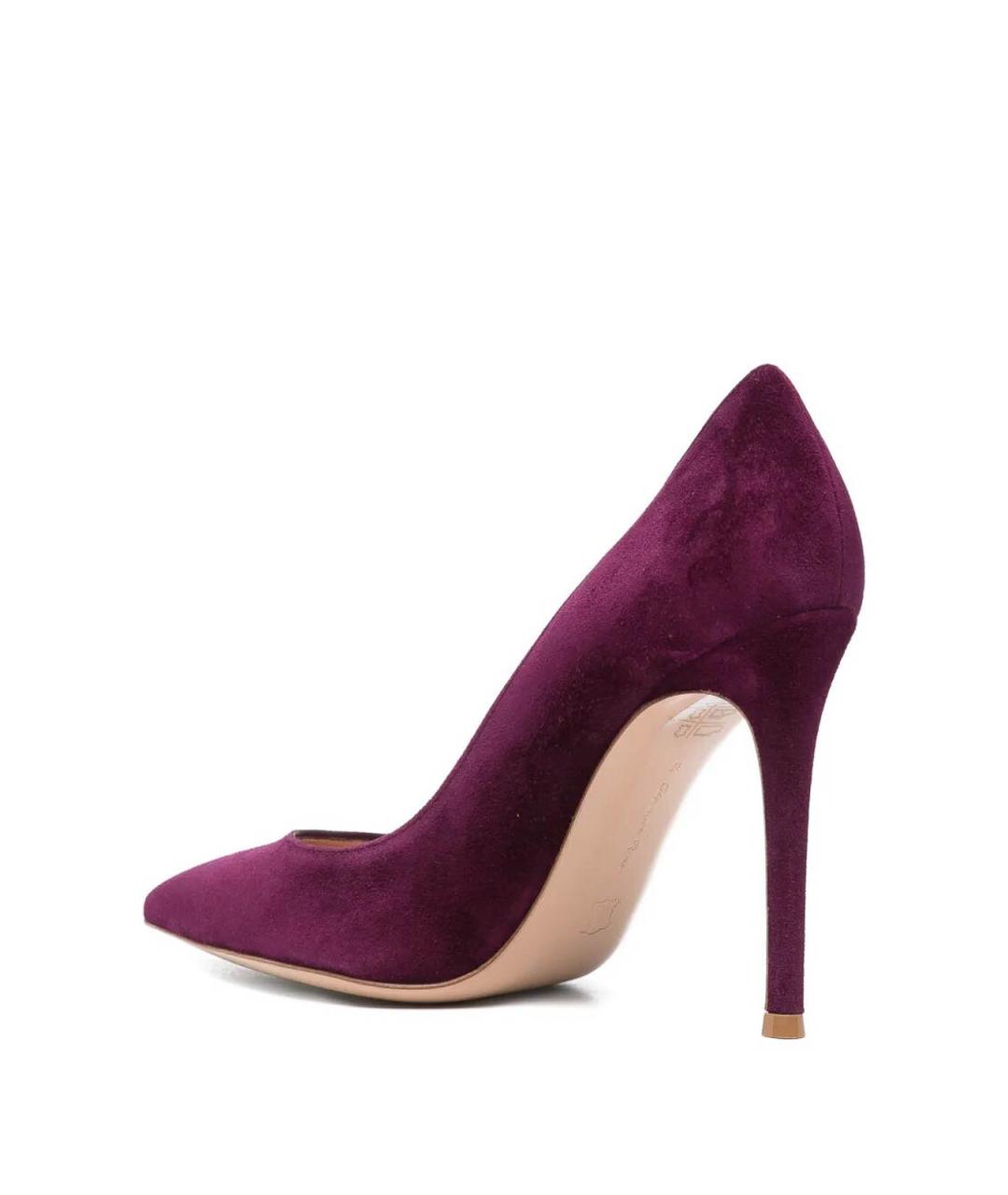GIANVITO ROSSI Фиолетовые замшевые туфли, фото 3