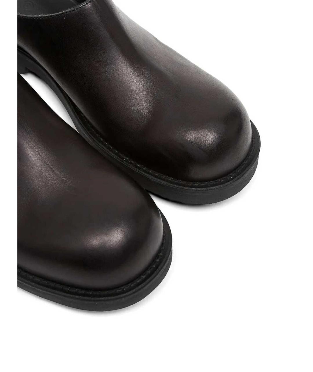 MM6 MAISON MARGIELA Коричневые кожаные лоферы, фото 4