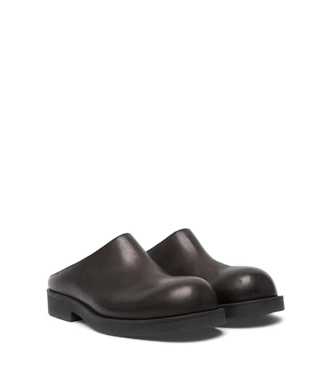 MM6 MAISON MARGIELA Коричневые кожаные лоферы, фото 3