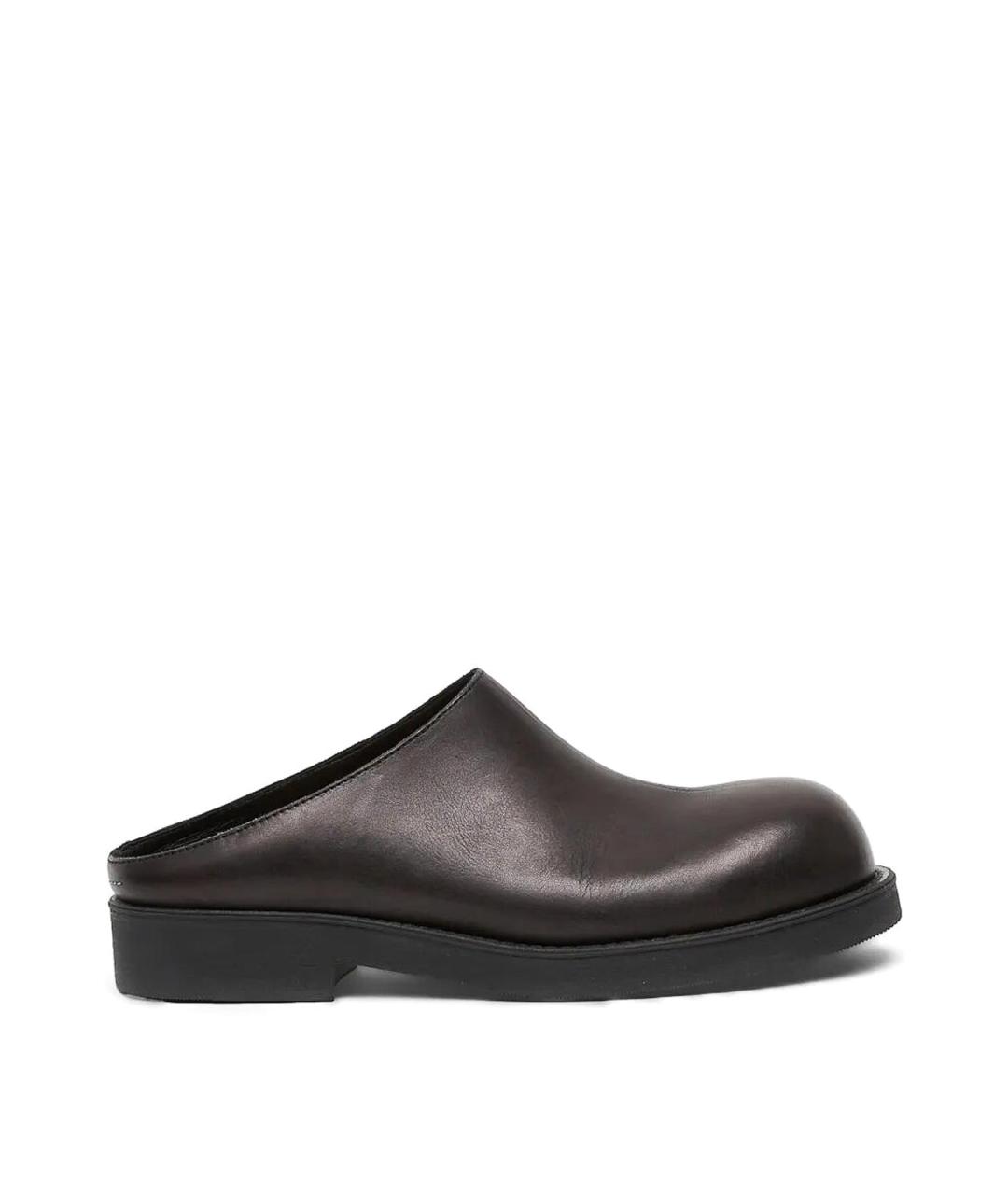 MM6 MAISON MARGIELA Коричневые кожаные лоферы, фото 1