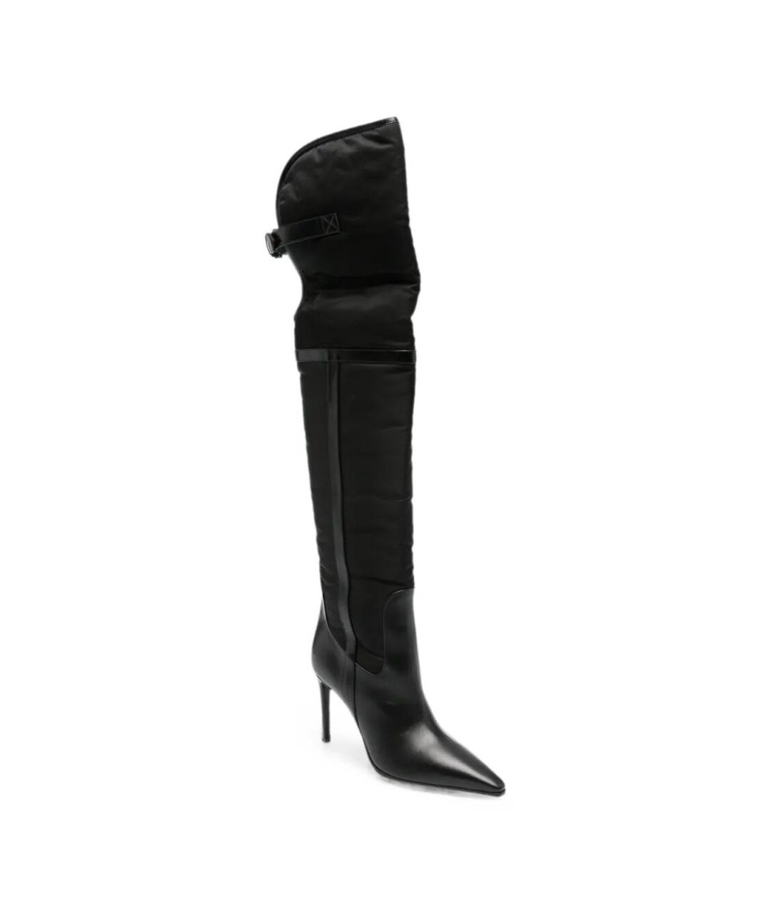 DSQUARED2 Черные кожаные сапоги, фото 4