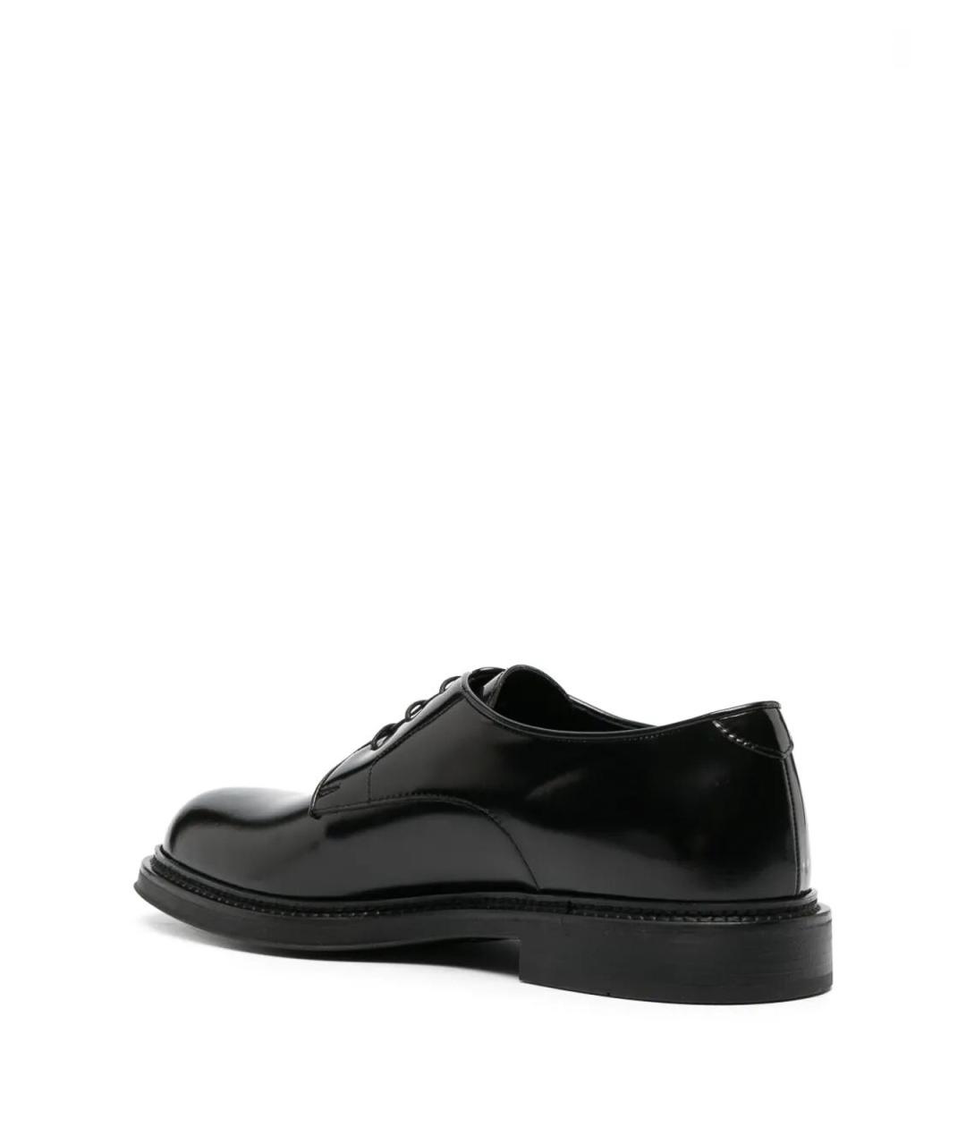 EMPORIO ARMANI Черные кожаные туфли, фото 3