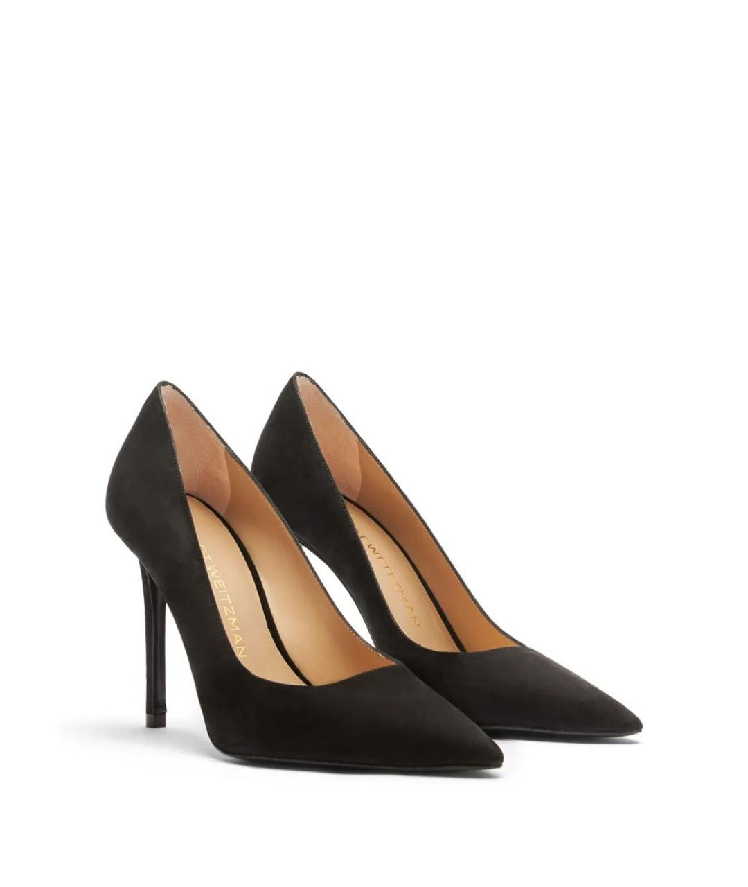 STUART WEITZMAN Черные замшевые туфли, фото 3