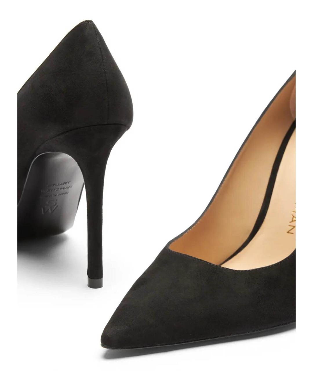 STUART WEITZMAN Черные замшевые туфли, фото 2