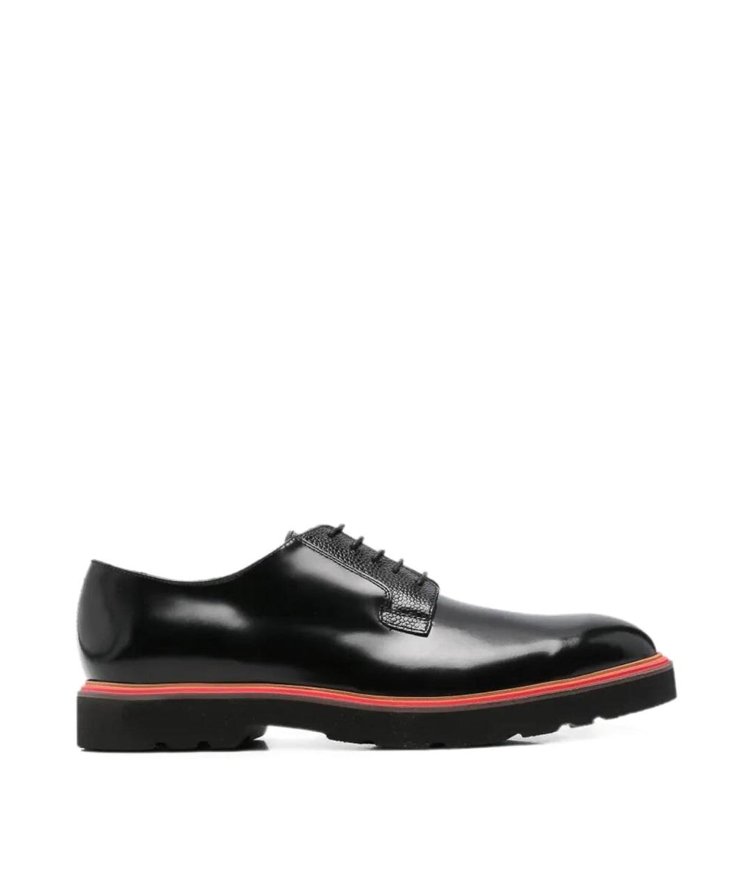 PAUL SMITH Черные кожаные туфли, фото 1