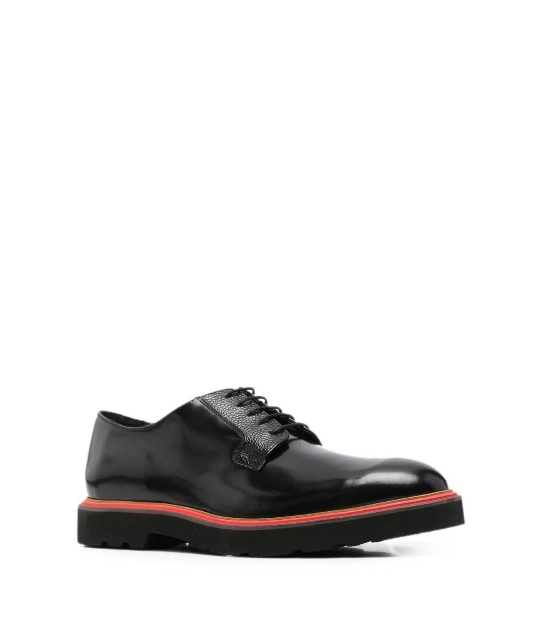 PAUL SMITH Черные кожаные туфли, фото 2