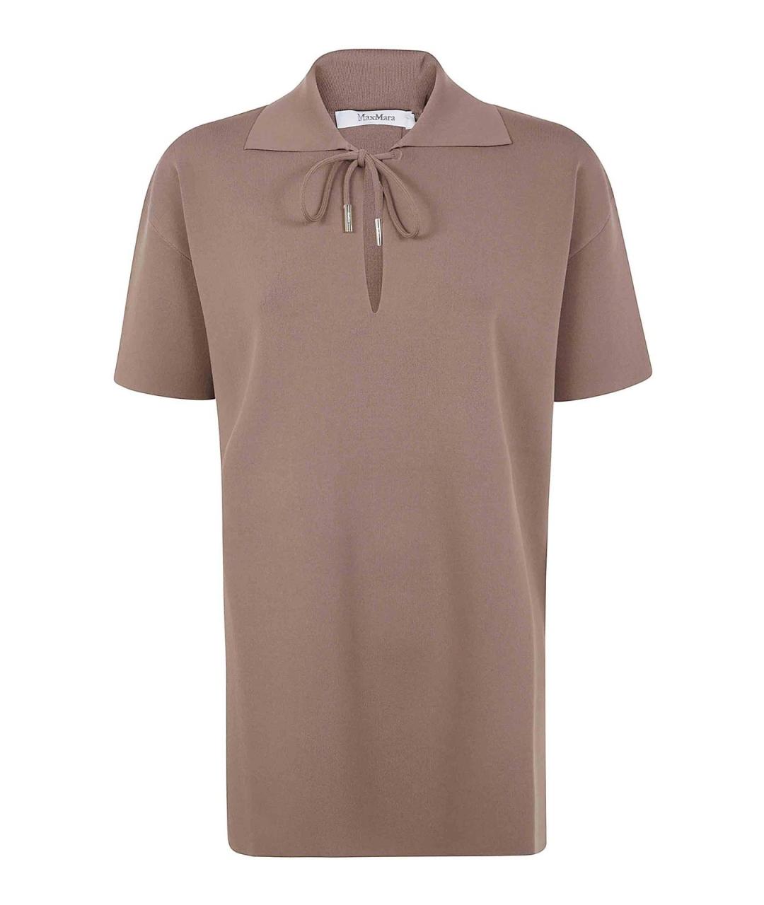 MAX MARA Коричневый вискозный джемпер / свитер, фото 1