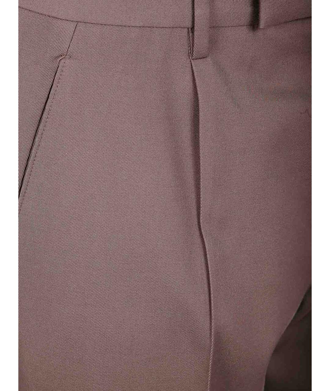 ZEGNA Коричневые хлопковые повседневные брюки, фото 3