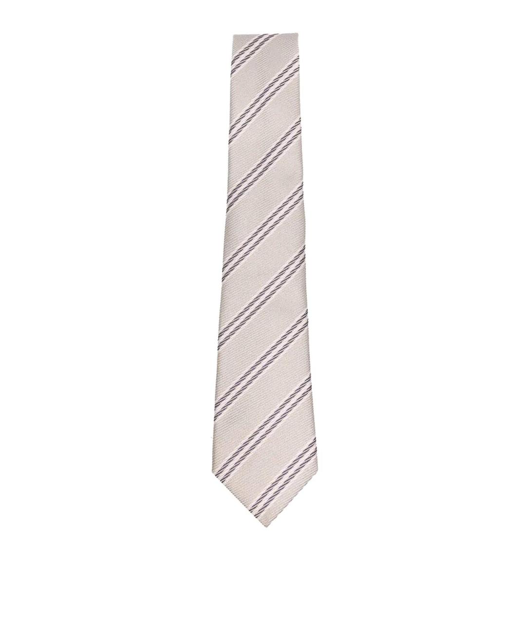 GIORGIO ARMANI Серый шелковый галстук, фото 1