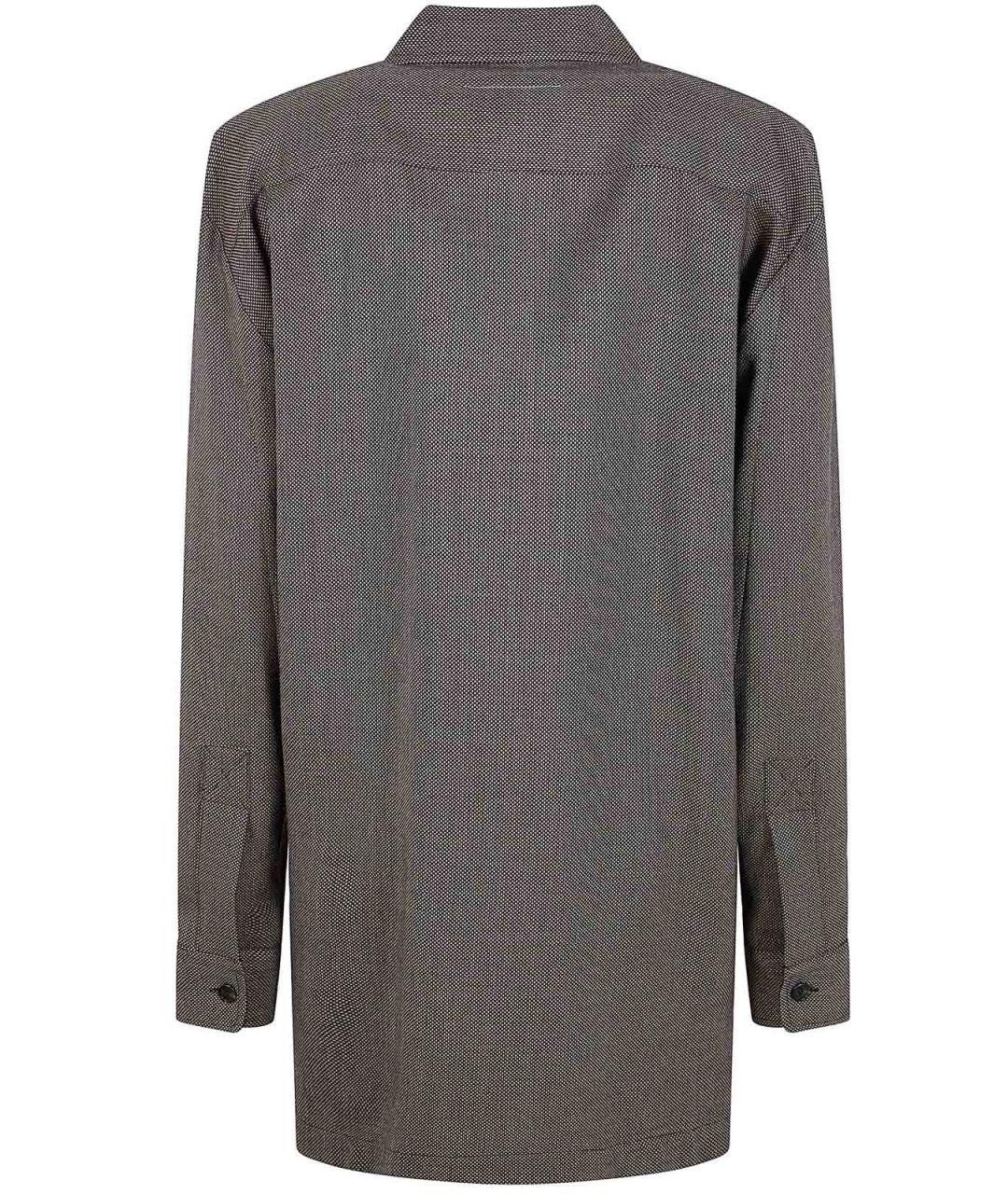 MM6 MAISON MARGIELA Коричневое шерстяное повседневное платье, фото 2