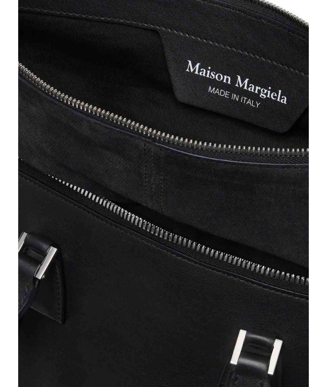 MAISON MARGIELA Серая кожаная сумка тоут, фото 3