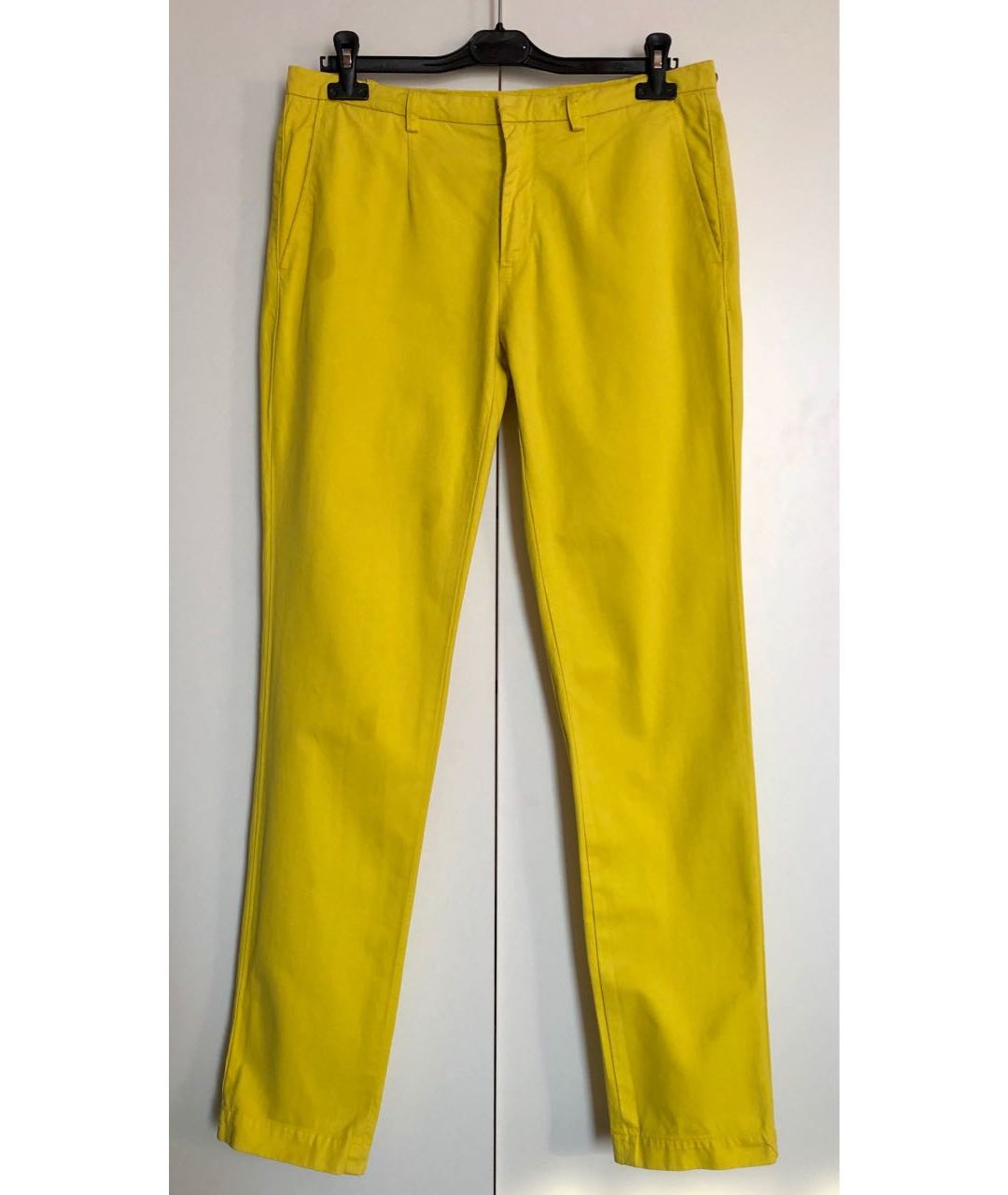 KENZO Желтые хлопковые брюки чинос, фото 5