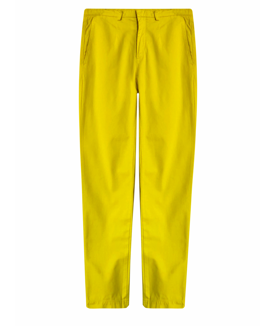 KENZO Желтые хлопковые брюки чинос, фото 1