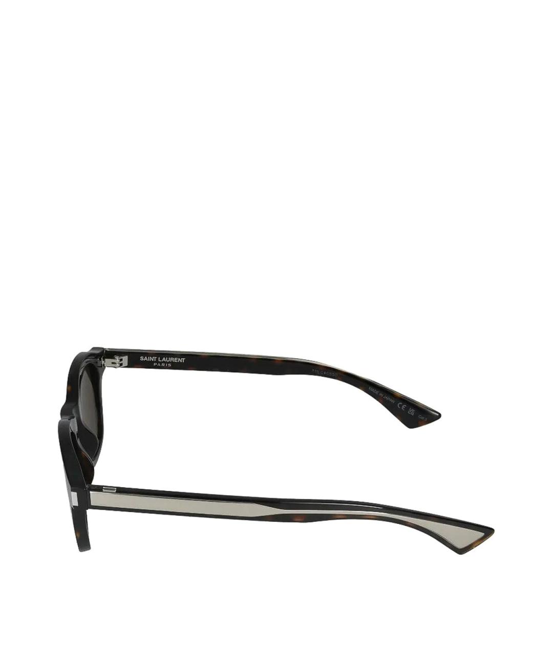 SAINT LAURENT Коричневые солнцезащитные очки, фото 4