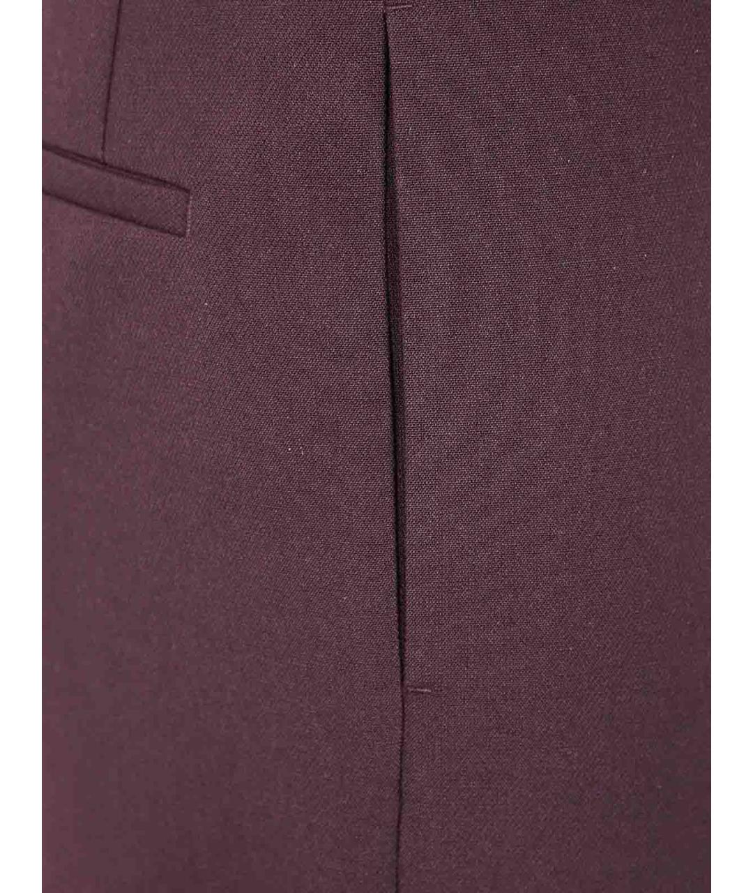 JIL SANDER Коричневые шерстяные классические брюки, фото 3