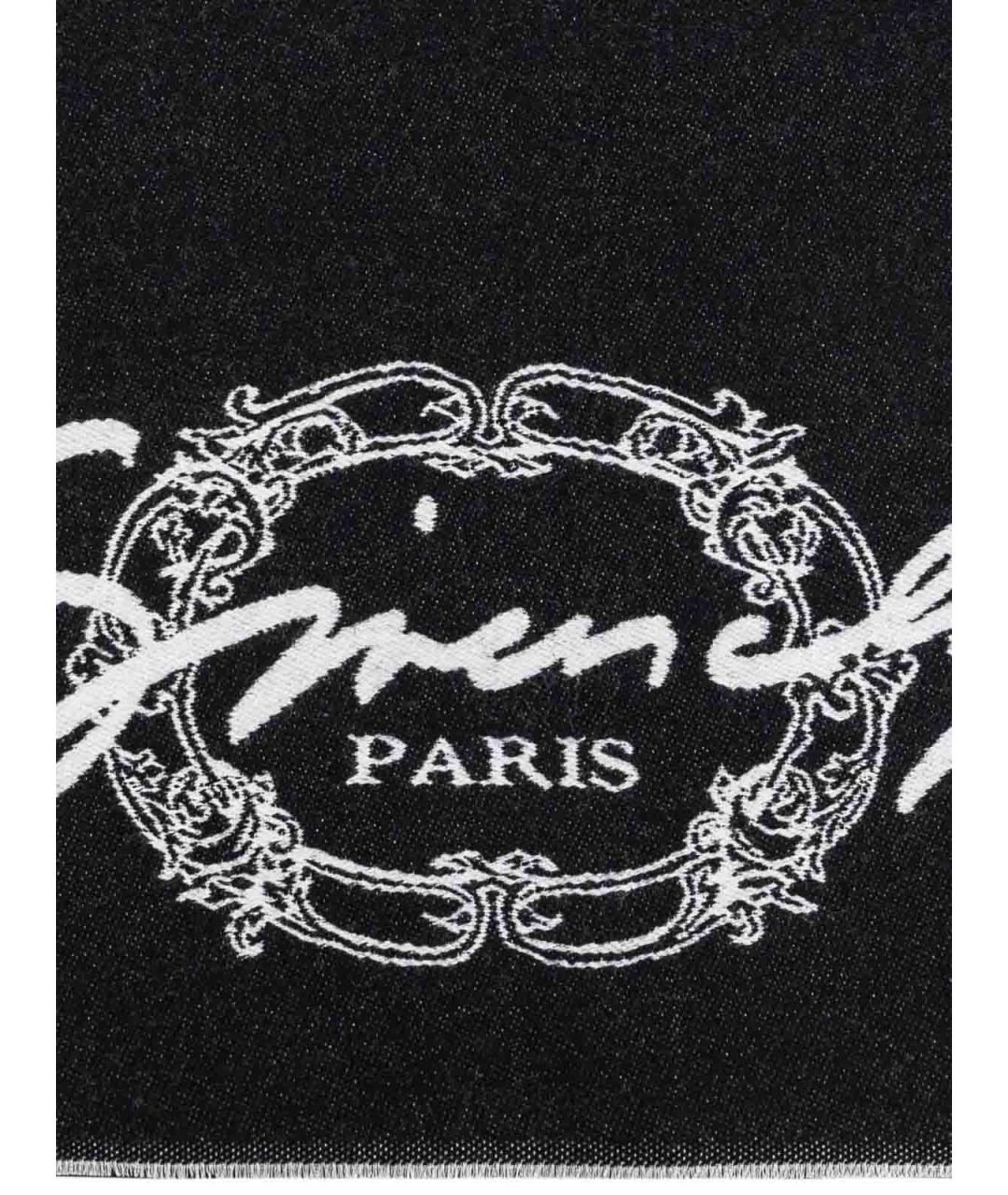 GIVENCHY Черный шерстяной шарф, фото 3