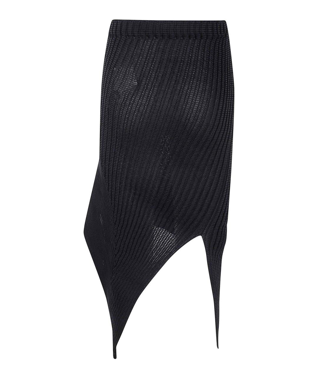 ISSEY MIYAKE Черная полиэстеровая юбка миди, фото 2
