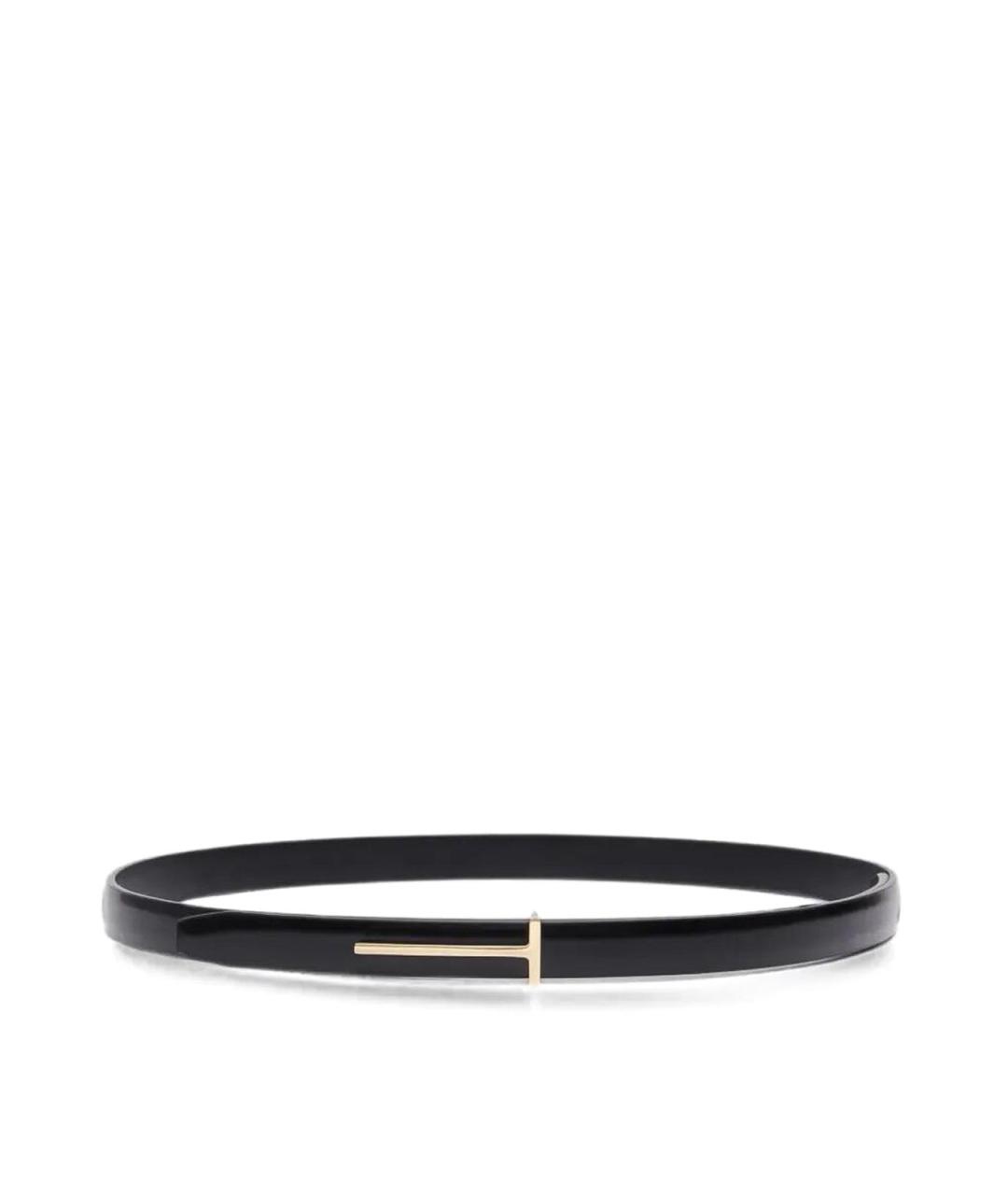 TOM FORD Черный кожаный ремень, фото 1
