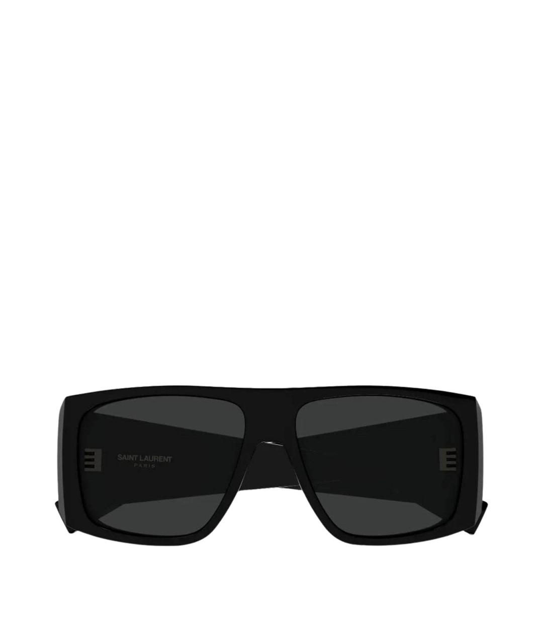 SAINT LAURENT Черные пластиковые солнцезащитные очки, фото 1