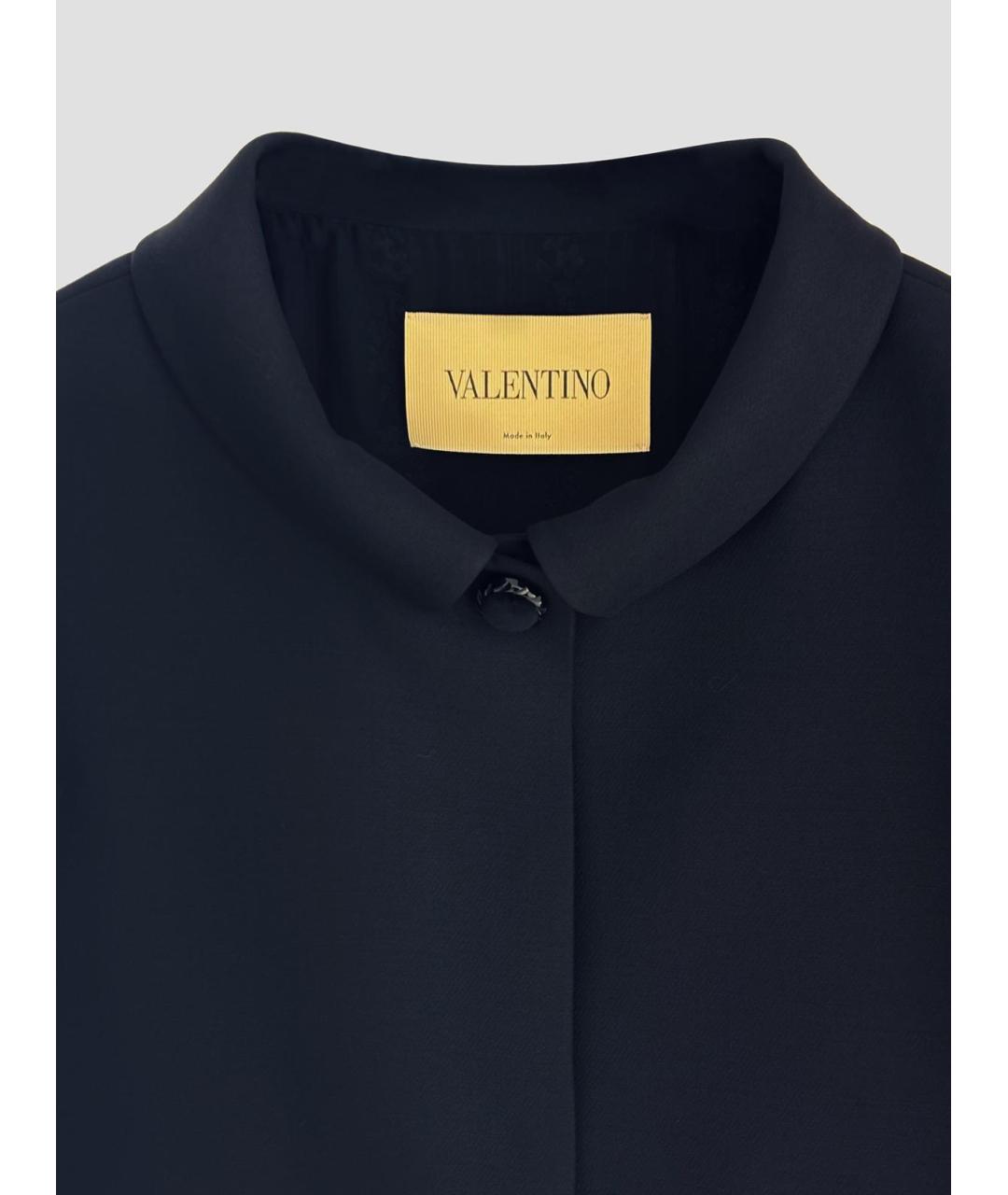 VALENTINO Черное шерстяное пальто, фото 3
