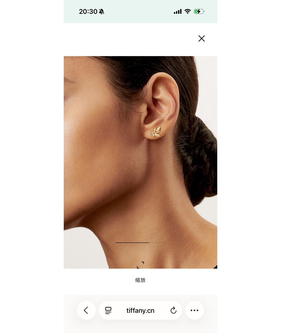 TIFFANY&CO Золотые серьги из желтого золота, фото 6
