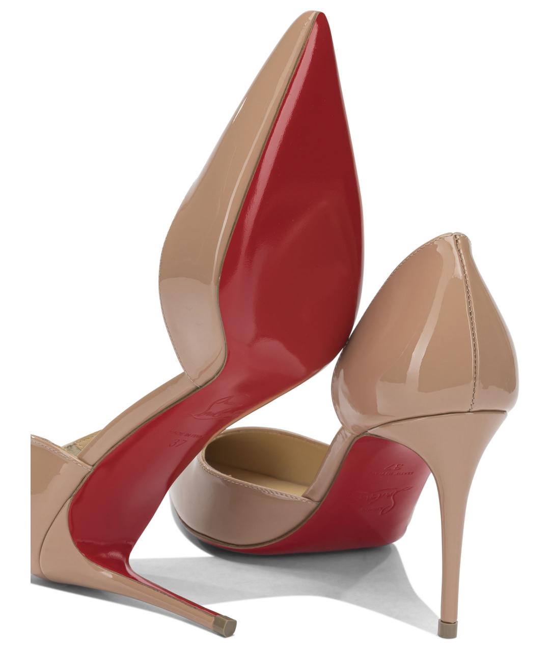 CHRISTIAN LOUBOUTIN Розовые кожаные туфли, фото 5