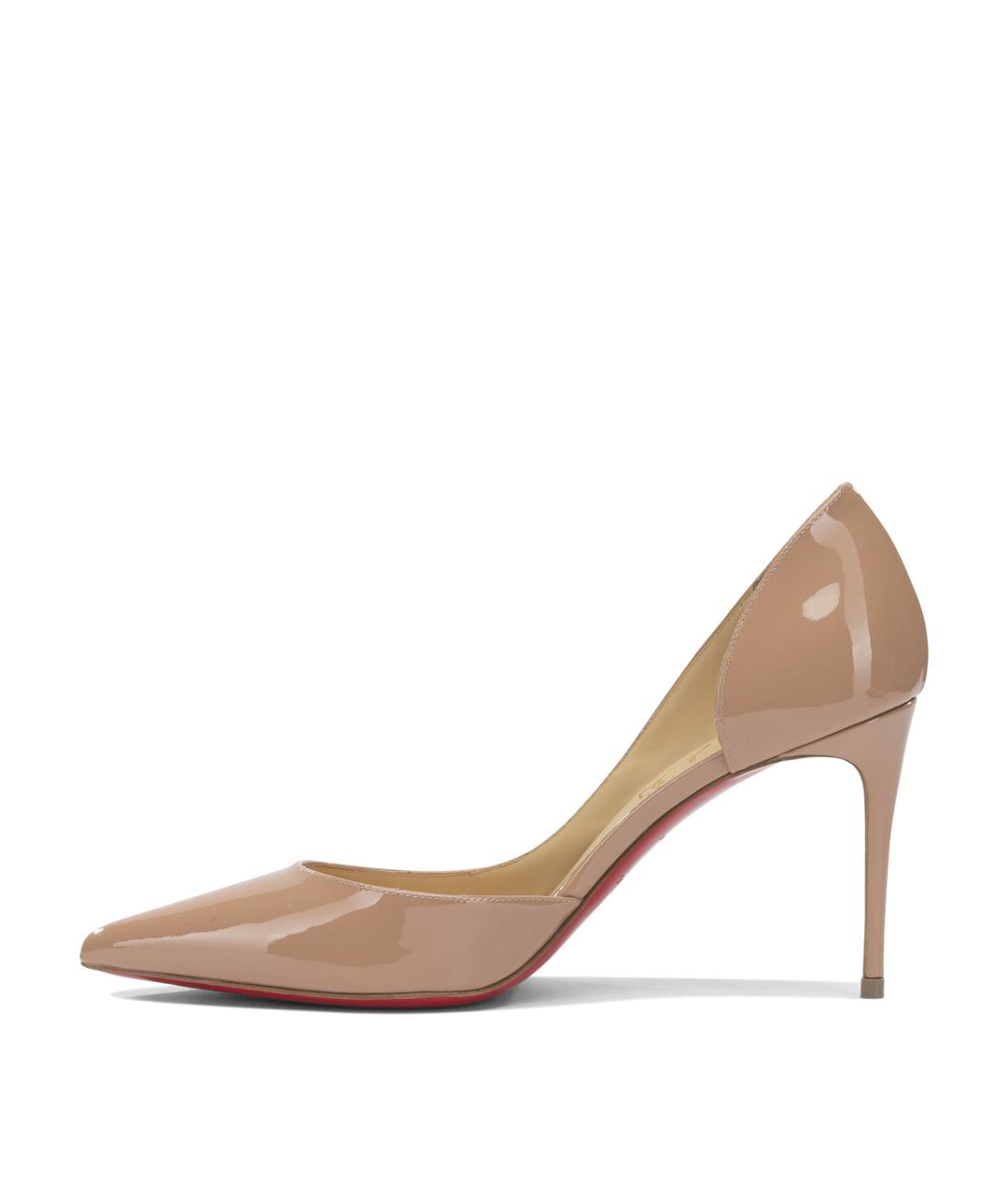CHRISTIAN LOUBOUTIN Розовые кожаные туфли, фото 3