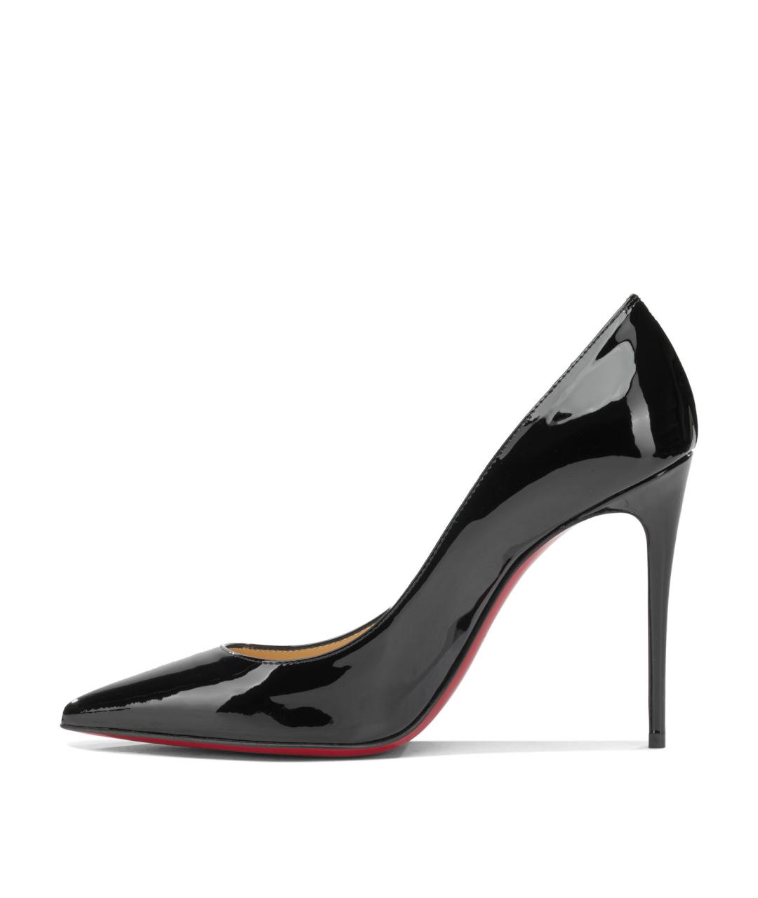 CHRISTIAN LOUBOUTIN Черные туфли из лакированной кожи, фото 3