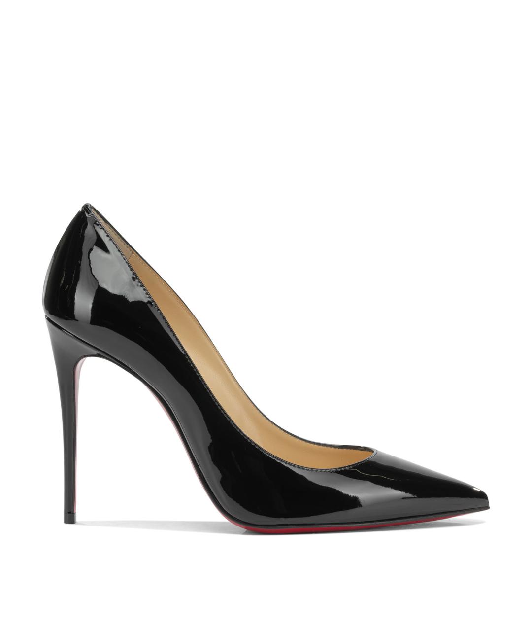 CHRISTIAN LOUBOUTIN Черные туфли из лакированной кожи, фото 1