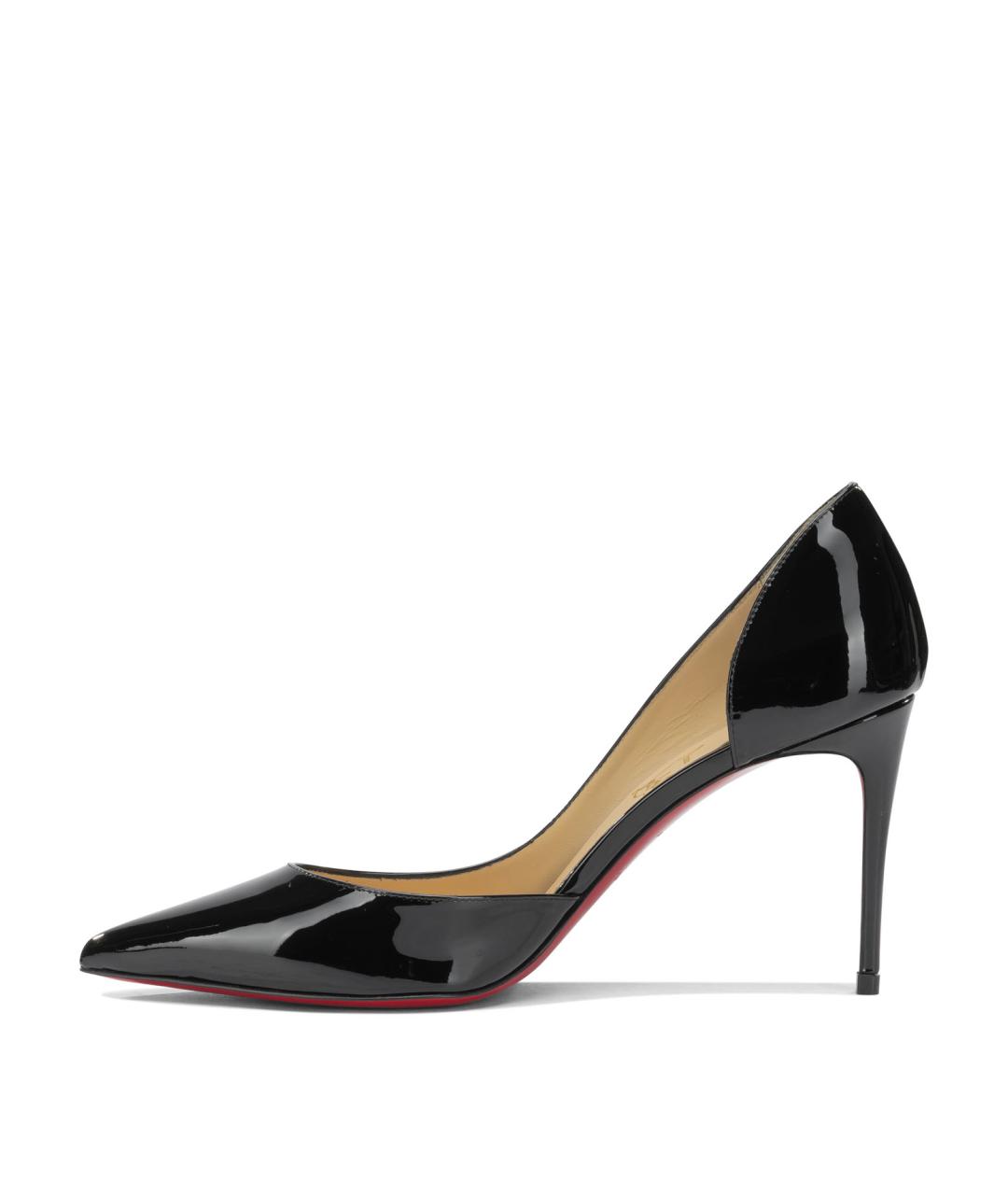 CHRISTIAN LOUBOUTIN Черные кожаные туфли, фото 3