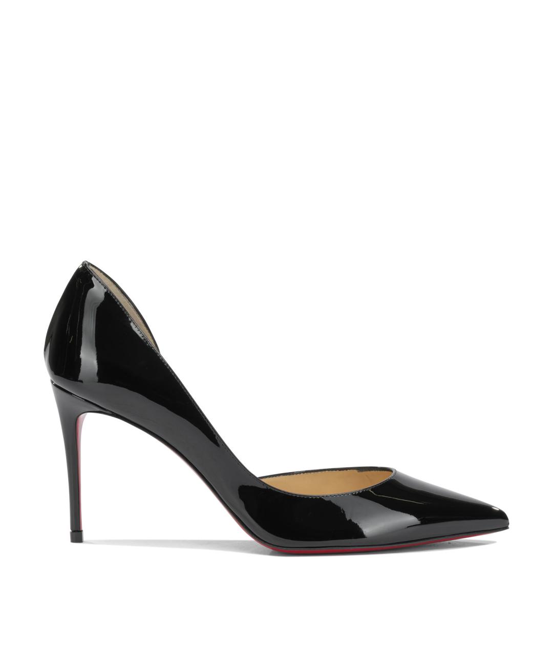 CHRISTIAN LOUBOUTIN Черные кожаные туфли, фото 1
