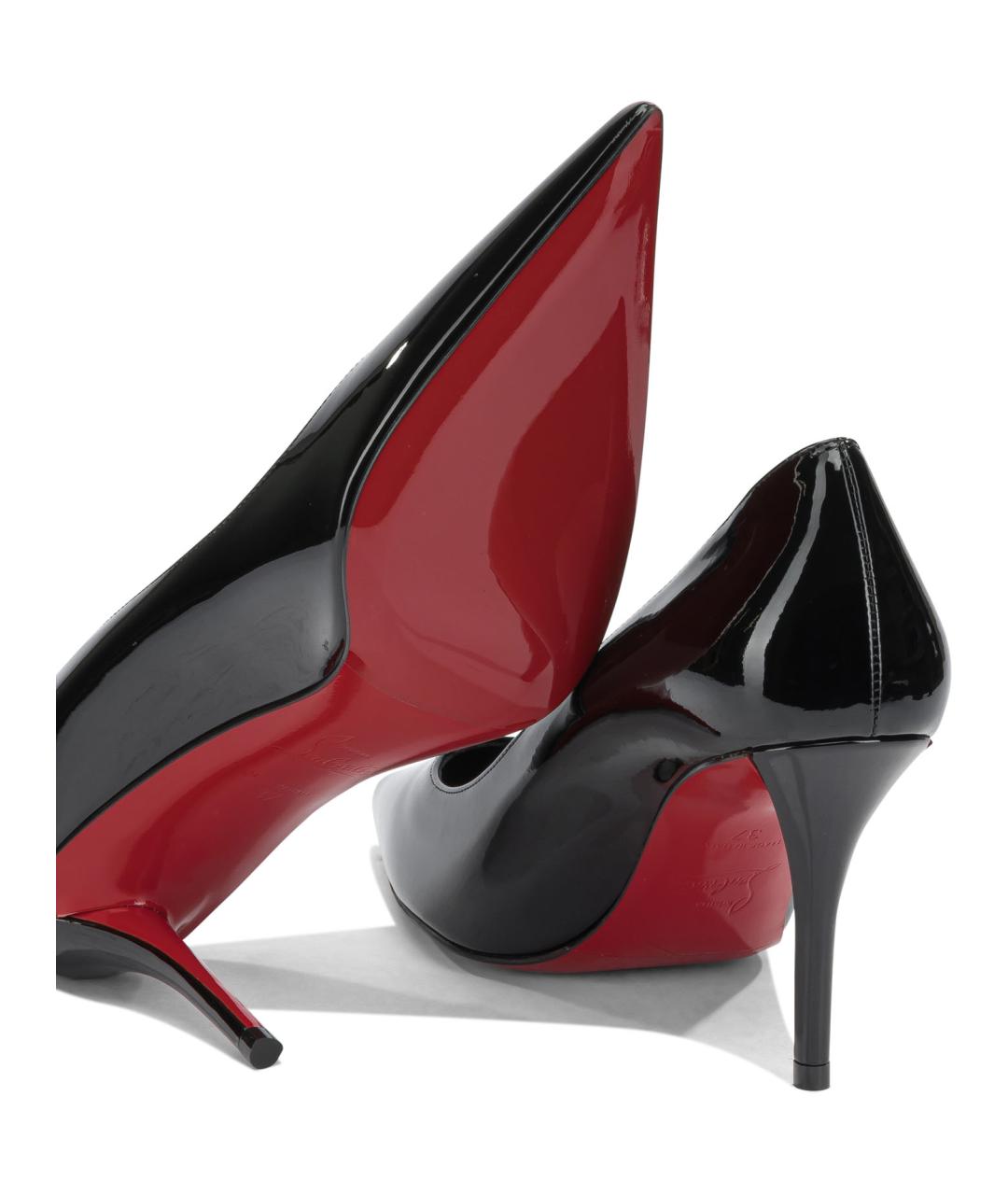 CHRISTIAN LOUBOUTIN Черные туфли из лакированной кожи, фото 5