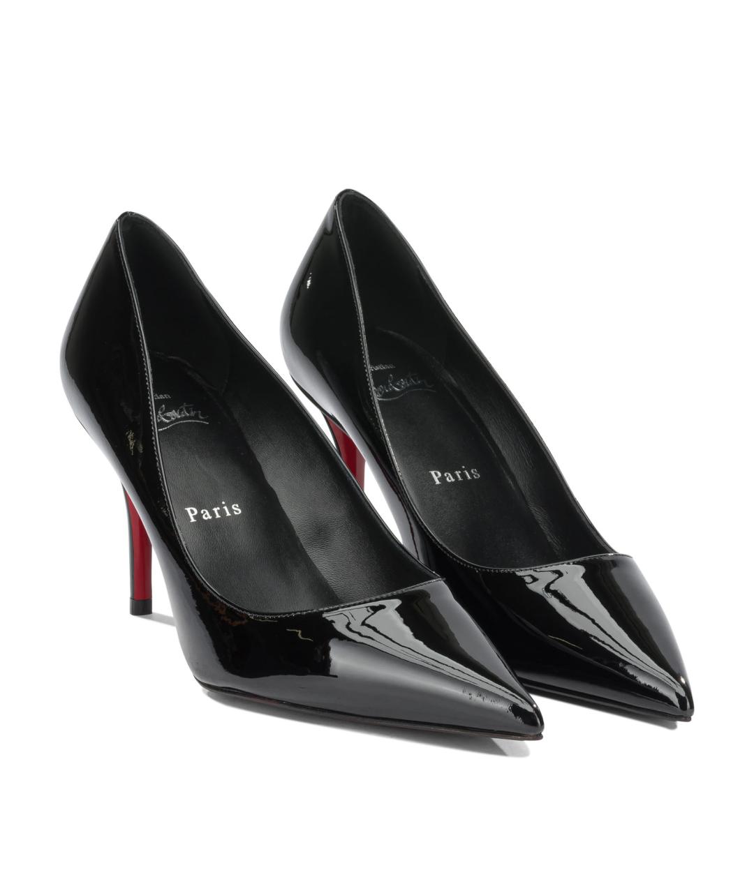 CHRISTIAN LOUBOUTIN Черные туфли из лакированной кожи, фото 2