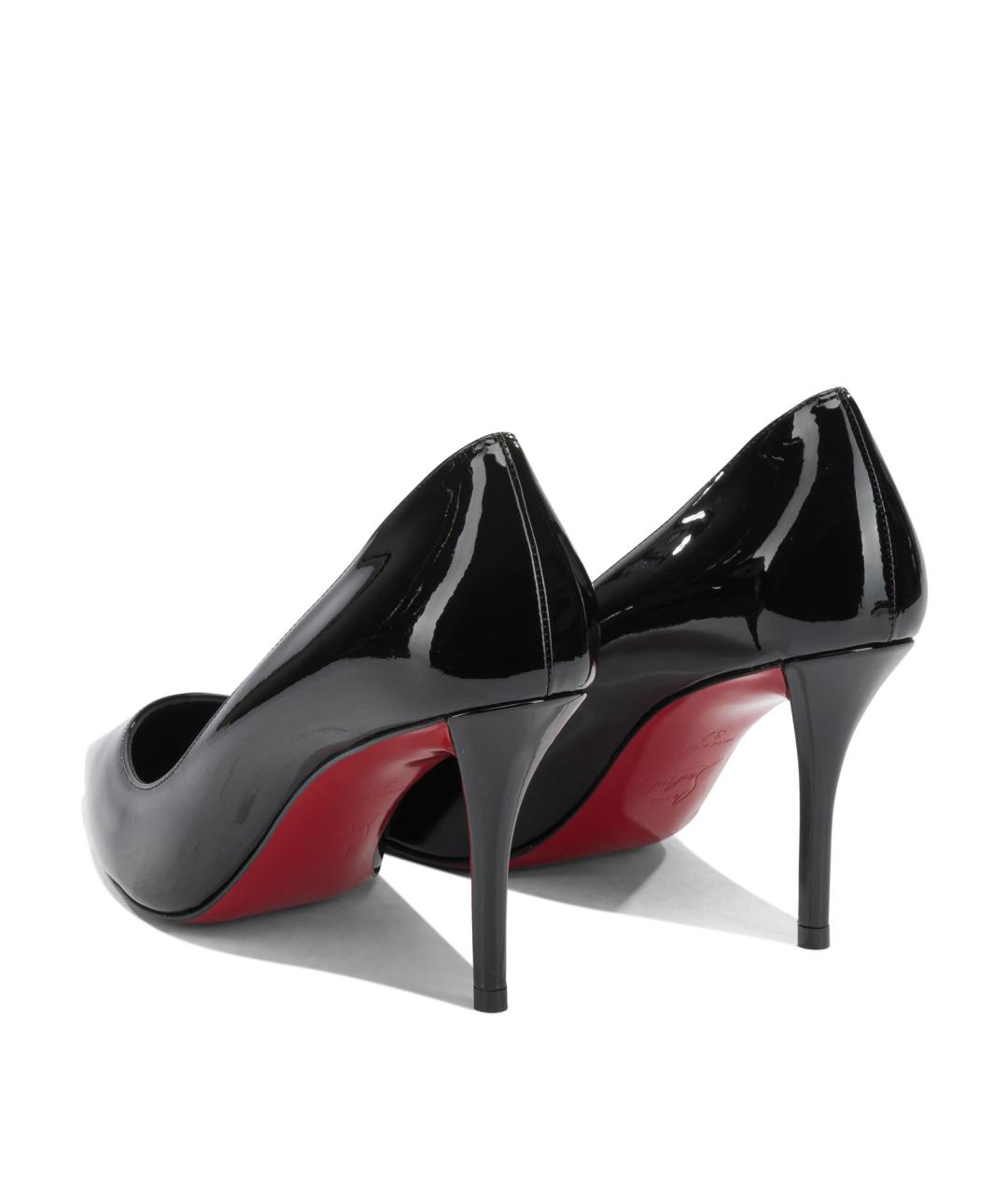 CHRISTIAN LOUBOUTIN Черные туфли из лакированной кожи, фото 4