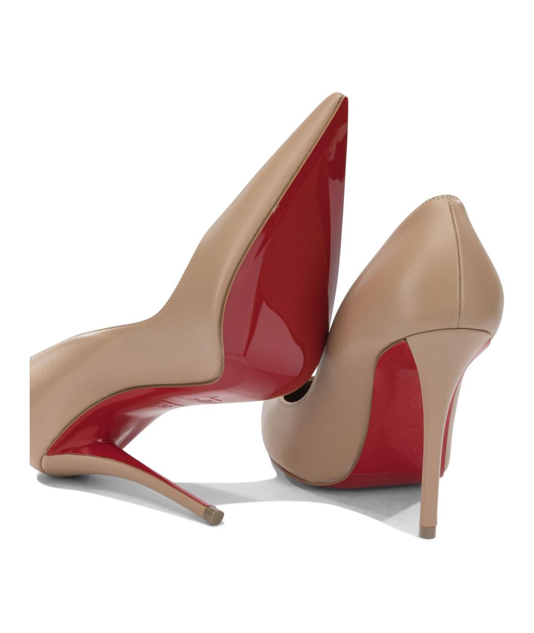 CHRISTIAN LOUBOUTIN Розовые кожаные туфли, фото 5