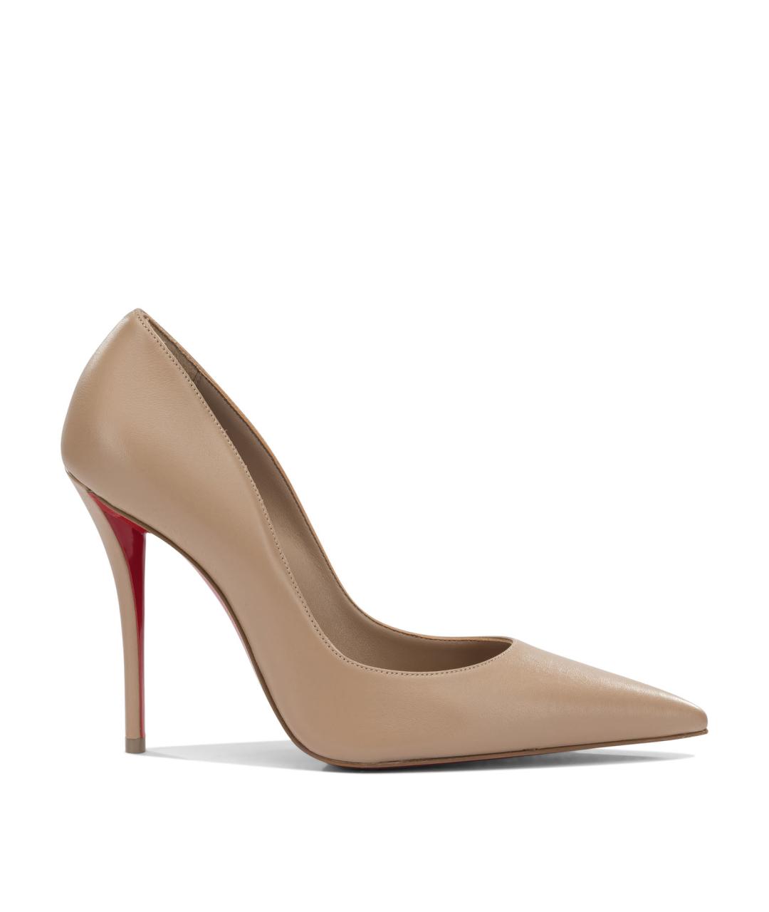 CHRISTIAN LOUBOUTIN Розовые кожаные туфли, фото 1