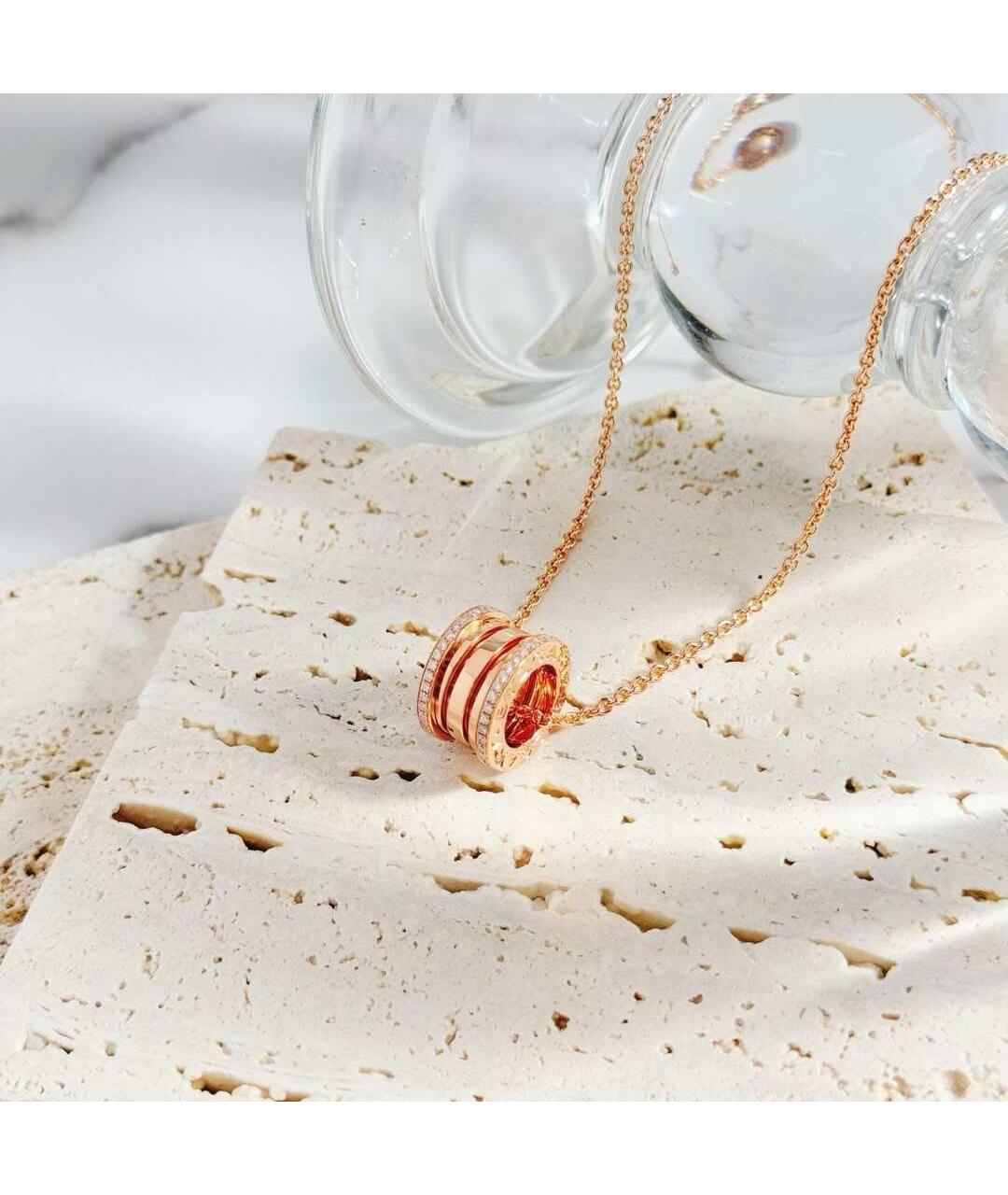 BVLGARI Золотая подвеска из розового золота, фото 4