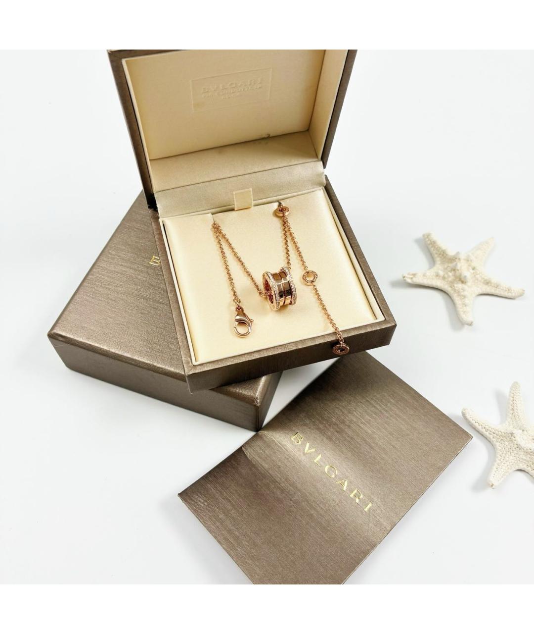 BVLGARI Золотая подвеска из розового золота, фото 3
