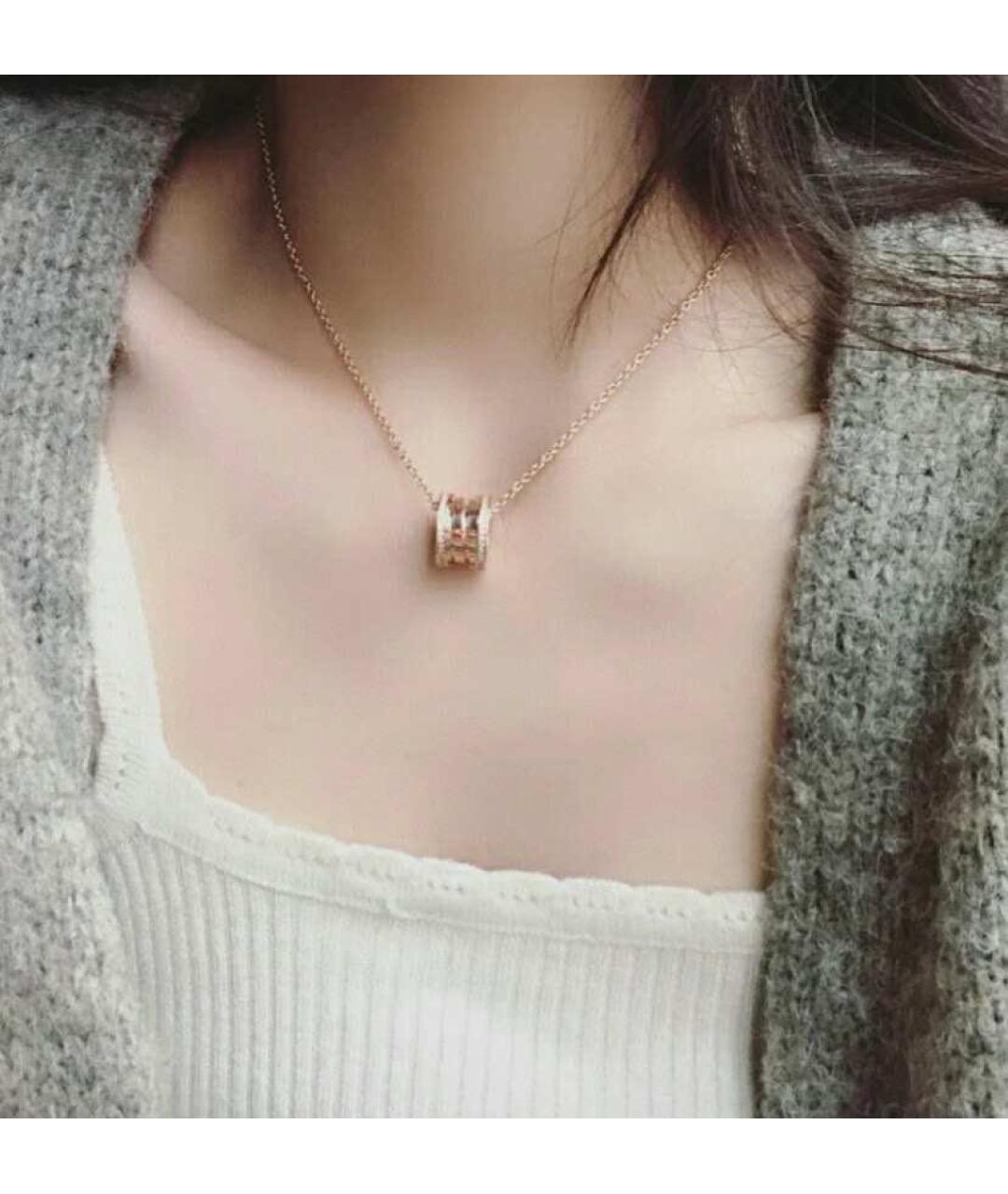 BVLGARI Золотая подвеска из розового золота, фото 2