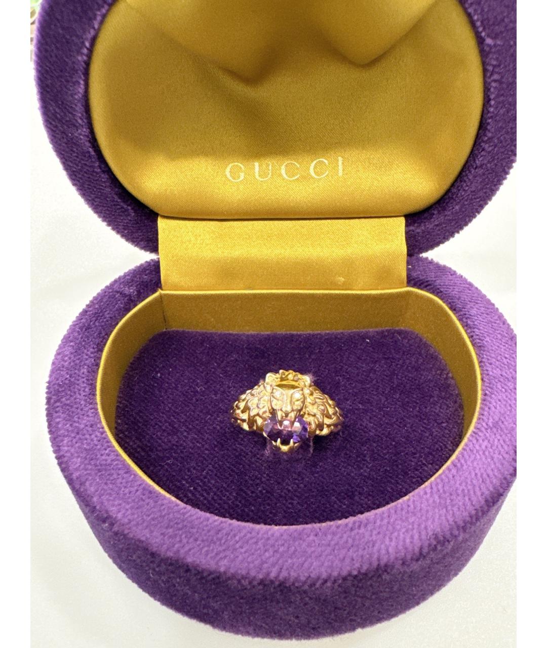 GUCCI Золотое кольцо из желтого золота, фото 4