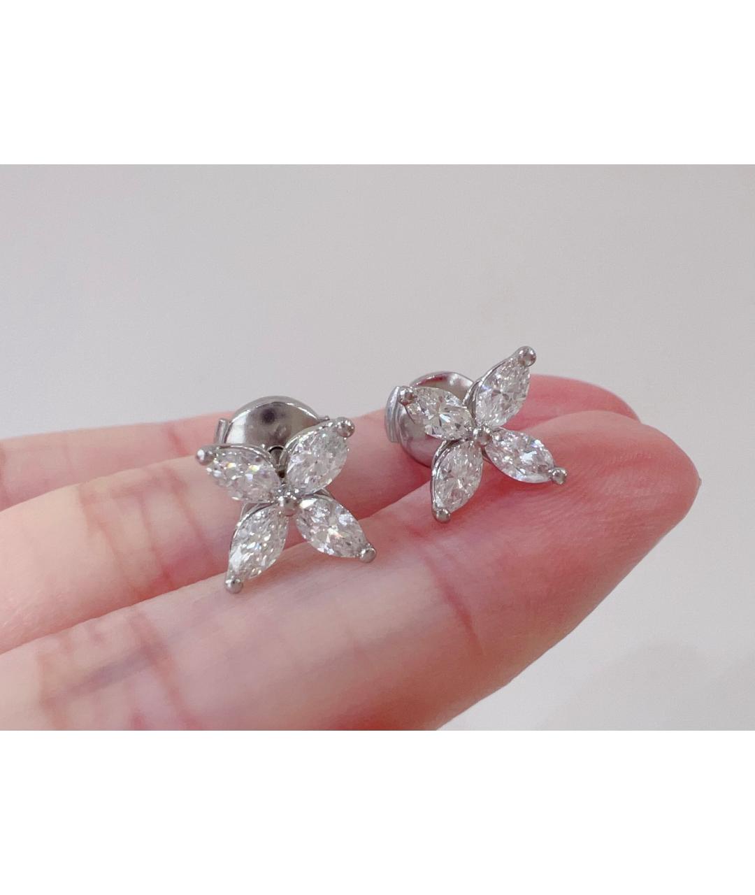 TIFFANY&CO Серебряные серьги из белого золота, фото 7