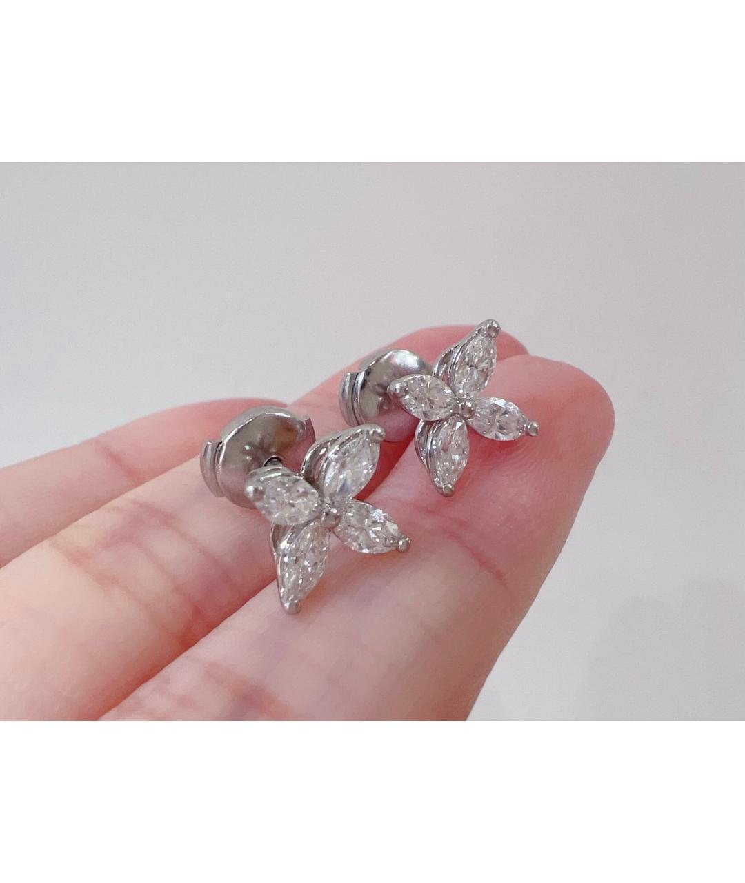 TIFFANY&CO Серебряные серьги из белого золота, фото 3