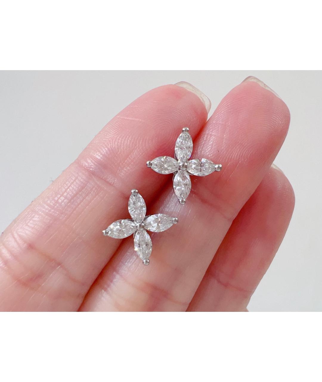 TIFFANY&CO Серебряные серьги из белого золота, фото 2